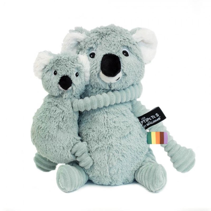 Les déglingos - les ptipotos - peluche koala vert - 30 cm 